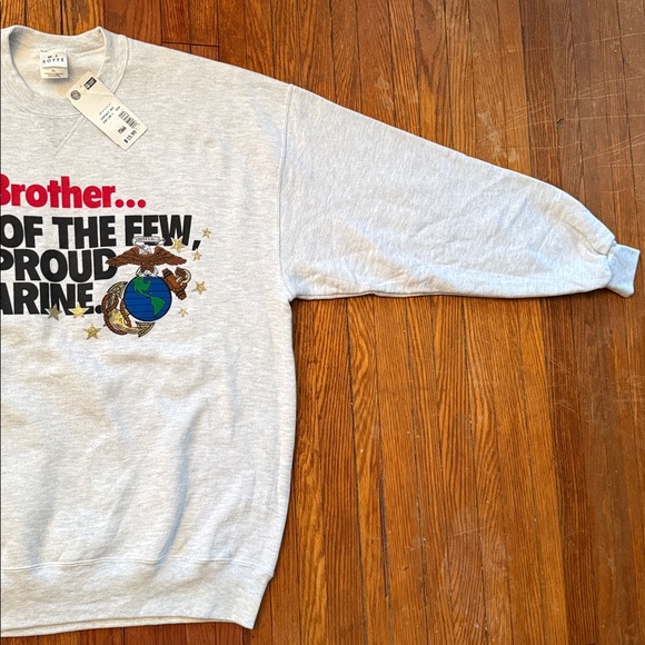 90’s Marine’s Vintage Crewneck Sweater My Brother One of The Few The Proud - Picture 8 of 13